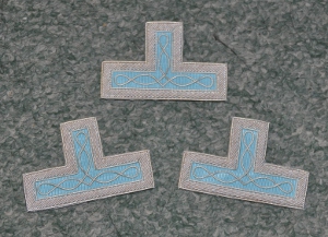 Craft Master or Past Master Embroidered Apron Levels [set of 3] - Click Image to Close